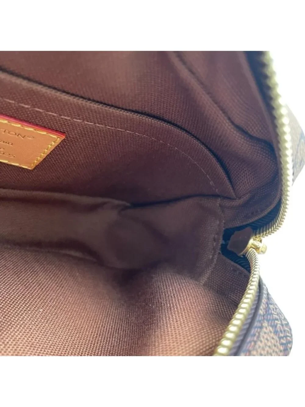 Louis Vuitton Belt Bag Trocadero Wearable Wallet Monogram Damier Leather Brown